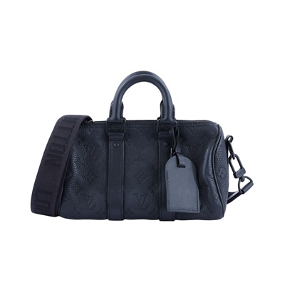 路易威登 LOUIS VUITTON Keepall Bandoulière 25 經典壓紋牛皮 手提 肩背 波士頓包 M20900 晶片款  背帶