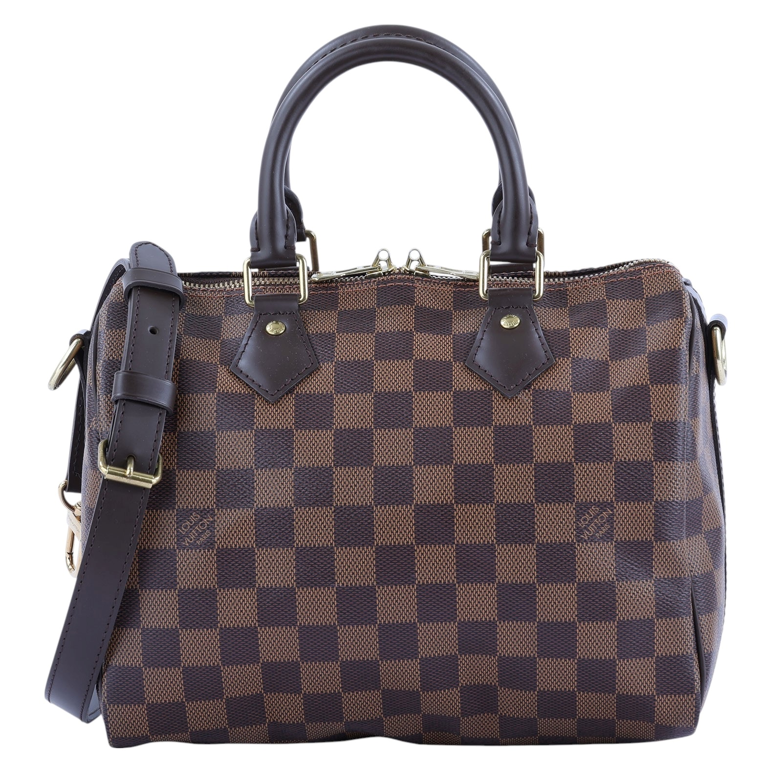 路易威登 LOUIS VUITTON Speedy Bandoulière 25  波士頓包 手提包 棕棋盤格 N40575  防塵袋/背帶/鎖組