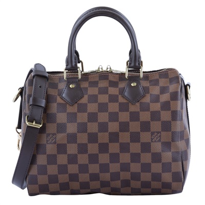 路易威登 LOUIS VUITTON Speedy Bandoulière 25  波士頓包 手提包 棕棋盤格 N40575  防塵袋/背帶/鎖組