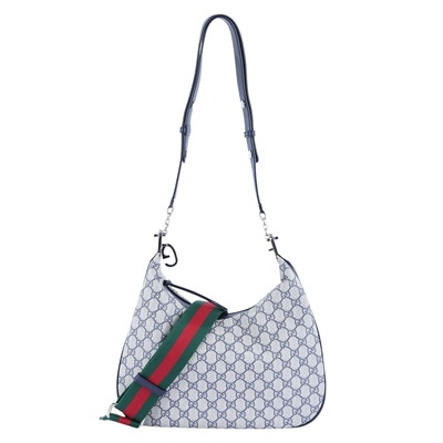 古馳 GUCCI Attache 肩背包 702823 深藍GG紋ATTACHE 防塵袋/背帶