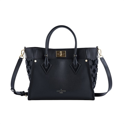 路易威登 LOUIS VUITTON On My Side MM 肩背 托特包 黑色 M53826 晶片款 黑金On My Side MM STARP/防塵袋