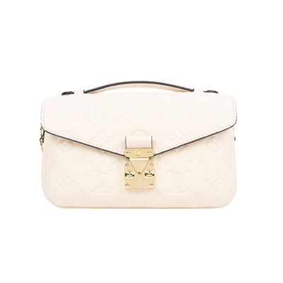 路易威登 LOUIS VUITTON Pochette Métis East West 鏈條 郵差包 腋下單肩包 奶油色 M22942 晶片款  STARP2/防塵袋/原廠盒子