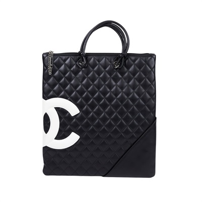 香奈兒 CHANEL Cambon Flat Tote Bag 托特包 A28126 黑康朋扁形托特包 防塵袋/保證卡