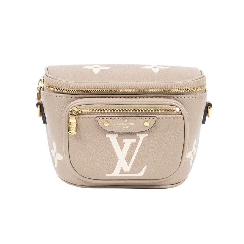 路易威登 LOUIS VUITTON Mini Bumbag 斑鳩灰色 奶油色 M83219 晶片款 斑鳩灰Mini Bumbag 防塵袋/原廠盒子/背帶2