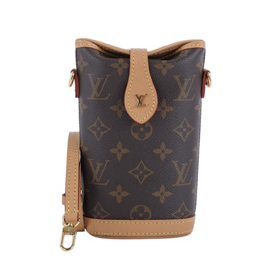 路易威登 LOUIS VUITTON Fold Me Pouch 隨身包 薯條包 M80874 晶片款 原花FOLD ME 原廠盒子/防塵袋/背帶