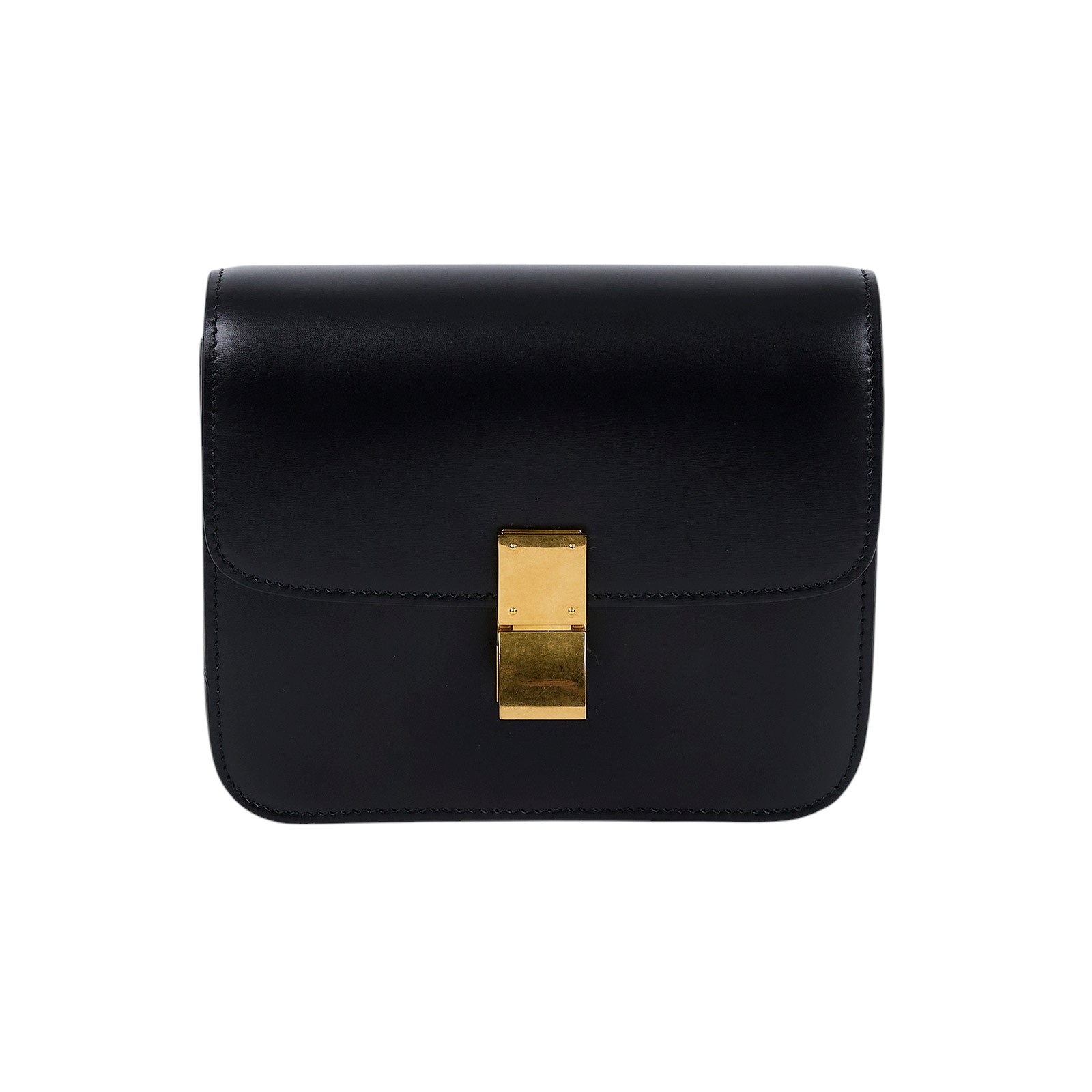 思琳 CELINE 小牛皮 小型 Classic 手袋 164183DLS 黑CLASSIC BOX 防塵袋