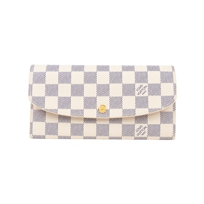 路易威登 LOUIS VUITTON Emilie 錢包 長夾 芭蕾粉色 N41625 晶片款 白棋盤粉扣長夾 原廠盒子/防塵袋