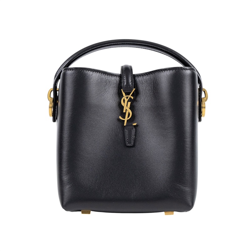 聖羅蘭 YSL SAINT LAURENT le 37 亮面皮革 迷你手袋 7658702R20W 黑Le 37 Mini 防塵袋/背帶