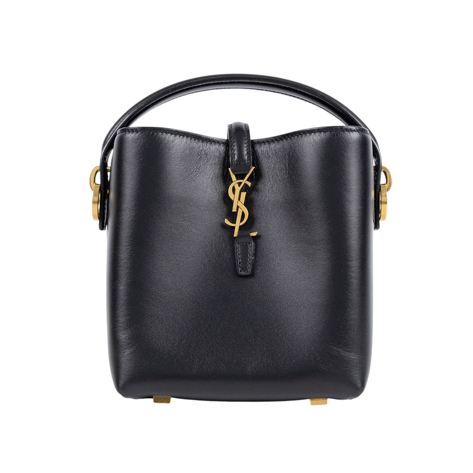 聖羅蘭 YSL SAINT LAURENT le 37 亮面皮革 迷你手袋 7658702R20W 黑Le 37 Mini 防塵袋/背帶