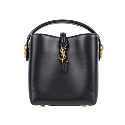 聖羅蘭 YSL SAINT LAURENT le 37 亮面皮革 迷你手袋 7658702R20W 黑Le 37 Mini 防塵袋/背帶