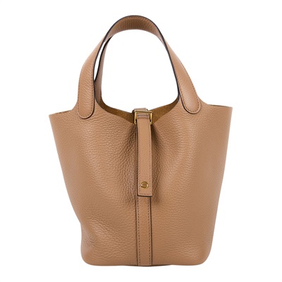 愛馬仕 Hermès Picotin Lock 18 菜籃子包 PT18 B MI 003 IA 奶茶金釦PICOTIN18 原廠盒子/防塵袋/鎖組