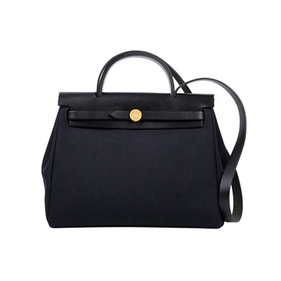 愛馬仕 Hermès Herbag Zip 31 HER31 Y TS 010 AU Y刻黑帆布HERBAG 31 防塵袋/原廠盒子/鎖組/內袋