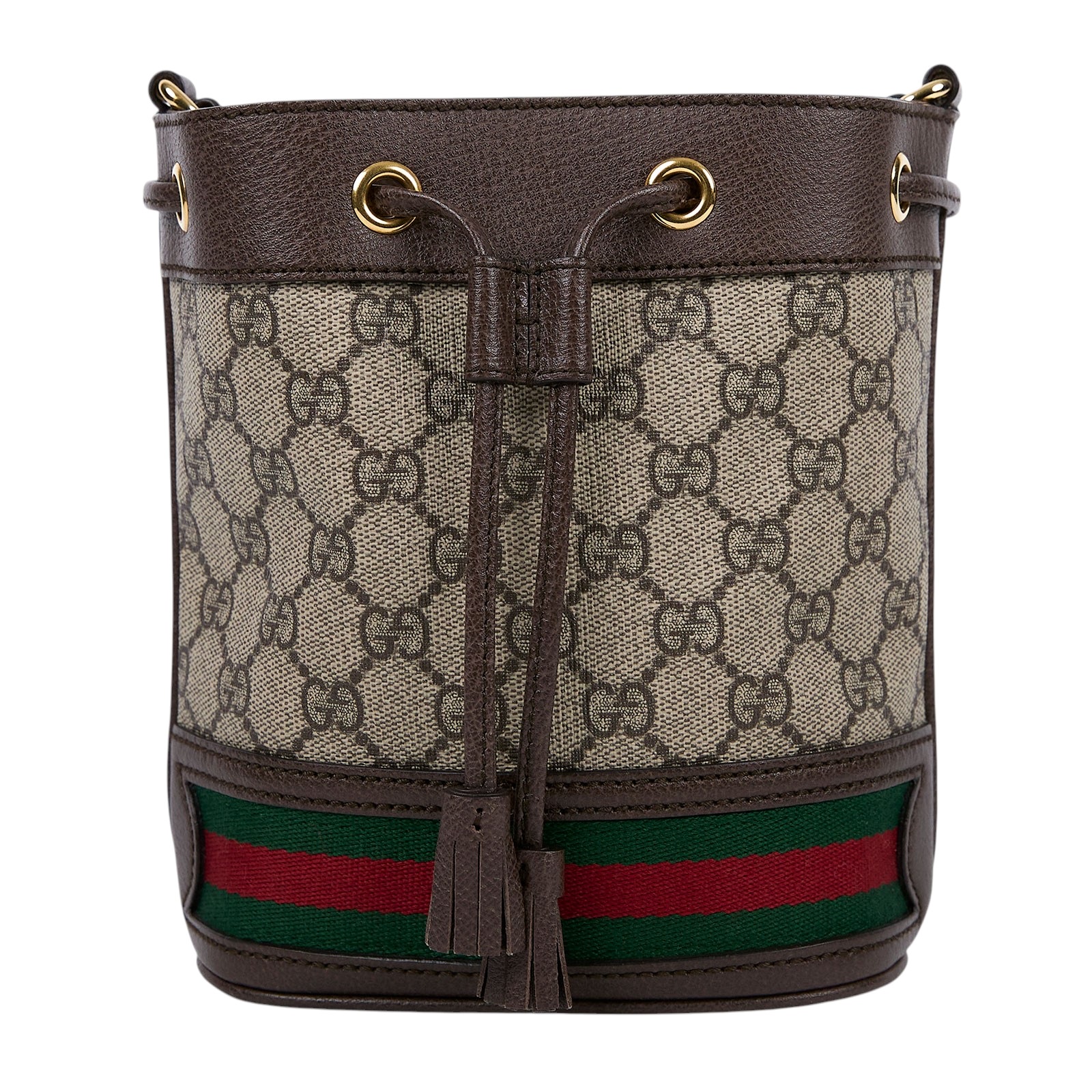 古馳 GUCCI Ophidia GG 迷你 水桶袋 米色 烏木色 550620 96I3B 棕GG紋OPHIDIA水桶包 防塵袋