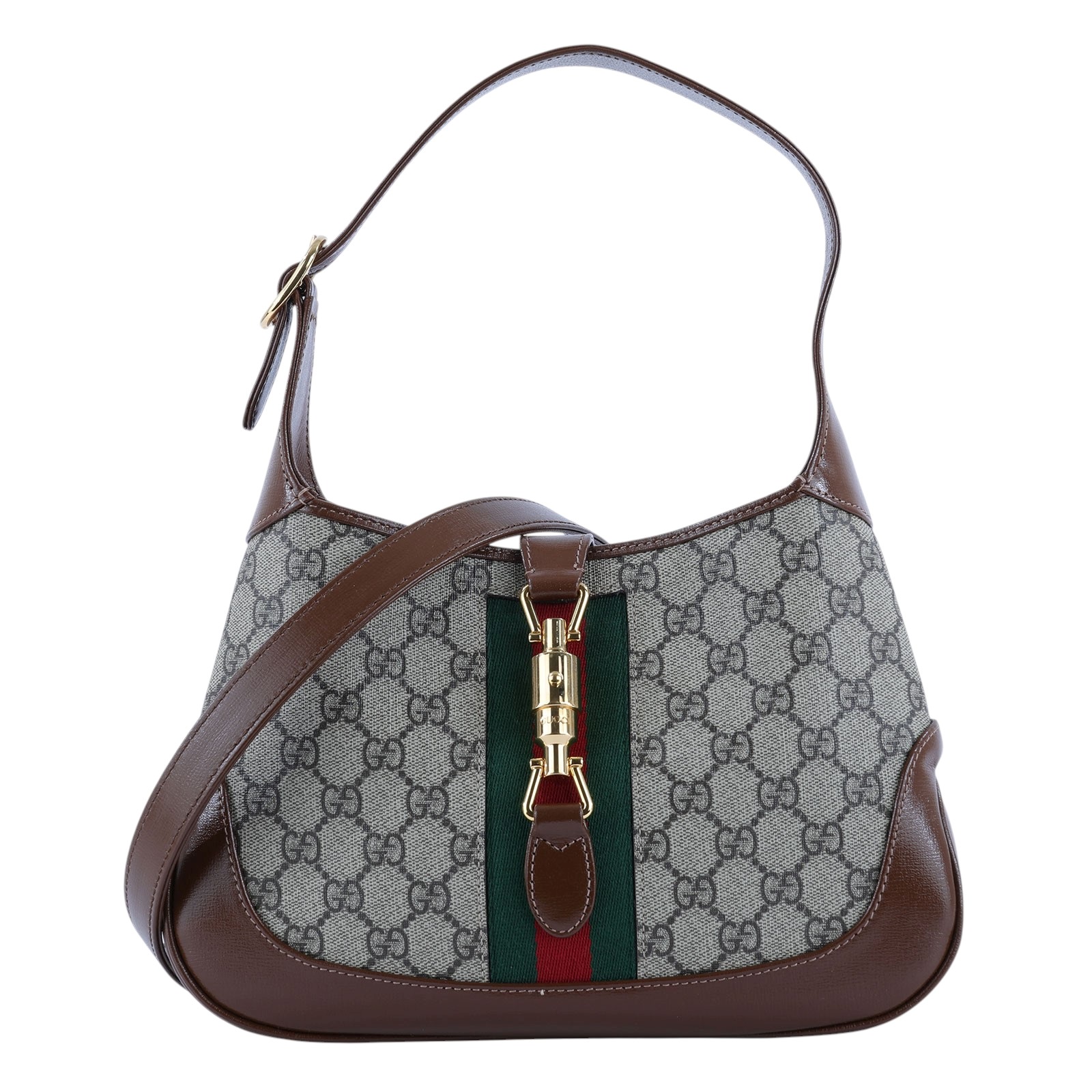 古馳 GUCCI Jackie 1961 小型 肩揹袋 636706 HUHHG 棕JACKIE 1961 原廠盒子/防塵袋/購買證明正本