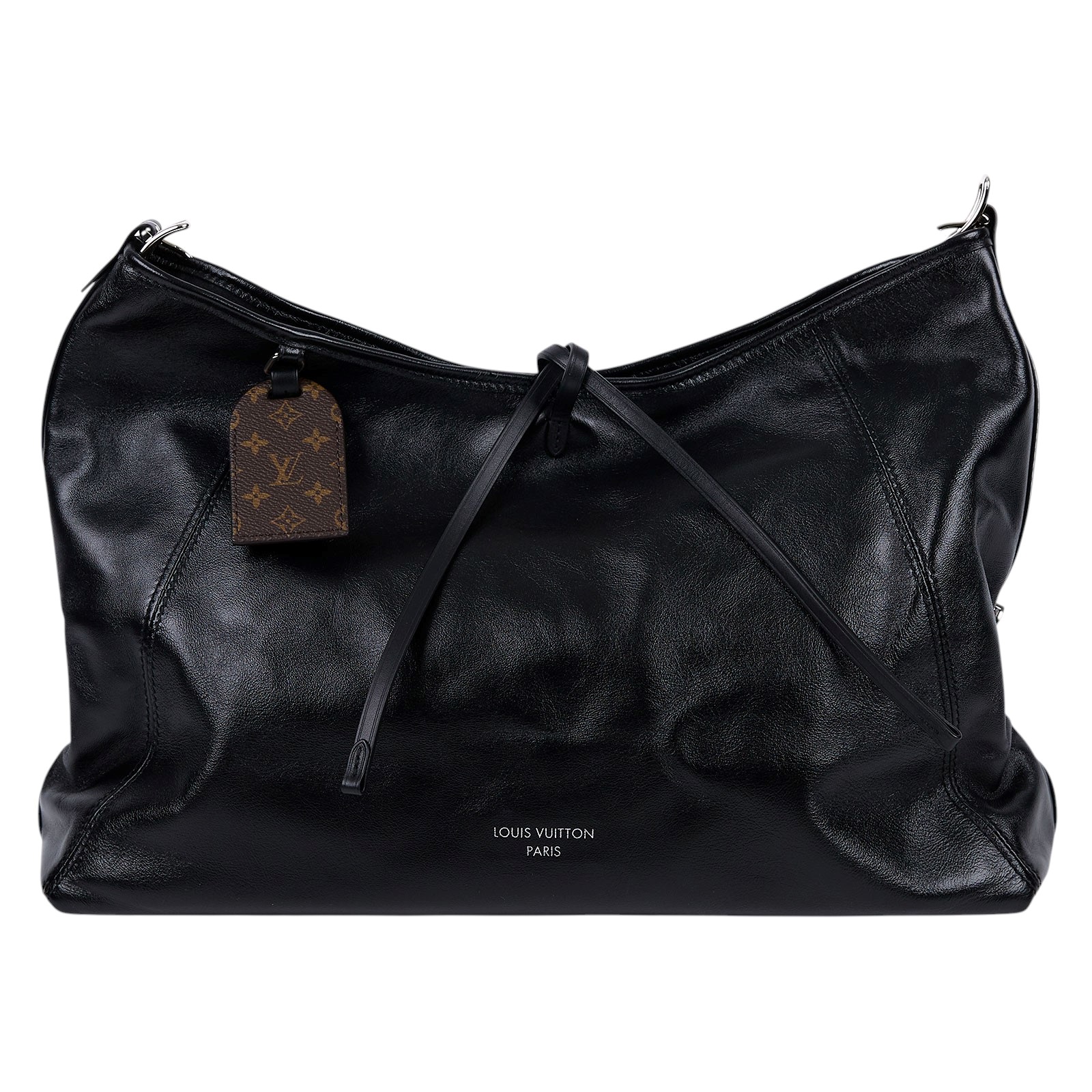 路易威登 LOUIS VUITTON CarryAll Vibe MM 手提 肩背包 黑色 M25143 晶片款  原廠盒子/防塵袋/內袋/背帶/購買證明正本/吊牌