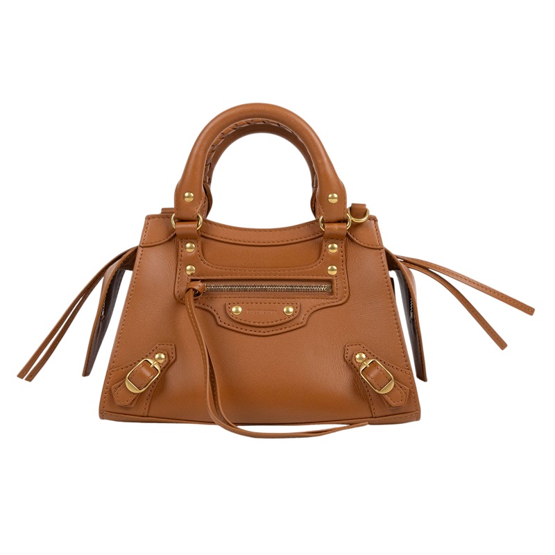 巴黎世家 BALENCIAGA Neo Calassic 迷你 機車包 63852415Y4Y 焦糖NEO CLASSIC MINI 防塵袋