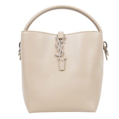 聖羅蘭 YSL SAINT LAURENT le 37 亮面皮革 小型手袋 7490362R20W 米灰LE 37 SMALL 背帶