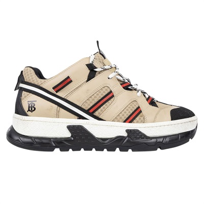博柏利 BURBERRY Union Sneakers 運動鞋 8016481_41 卡其色布鞋#41 無附屬品