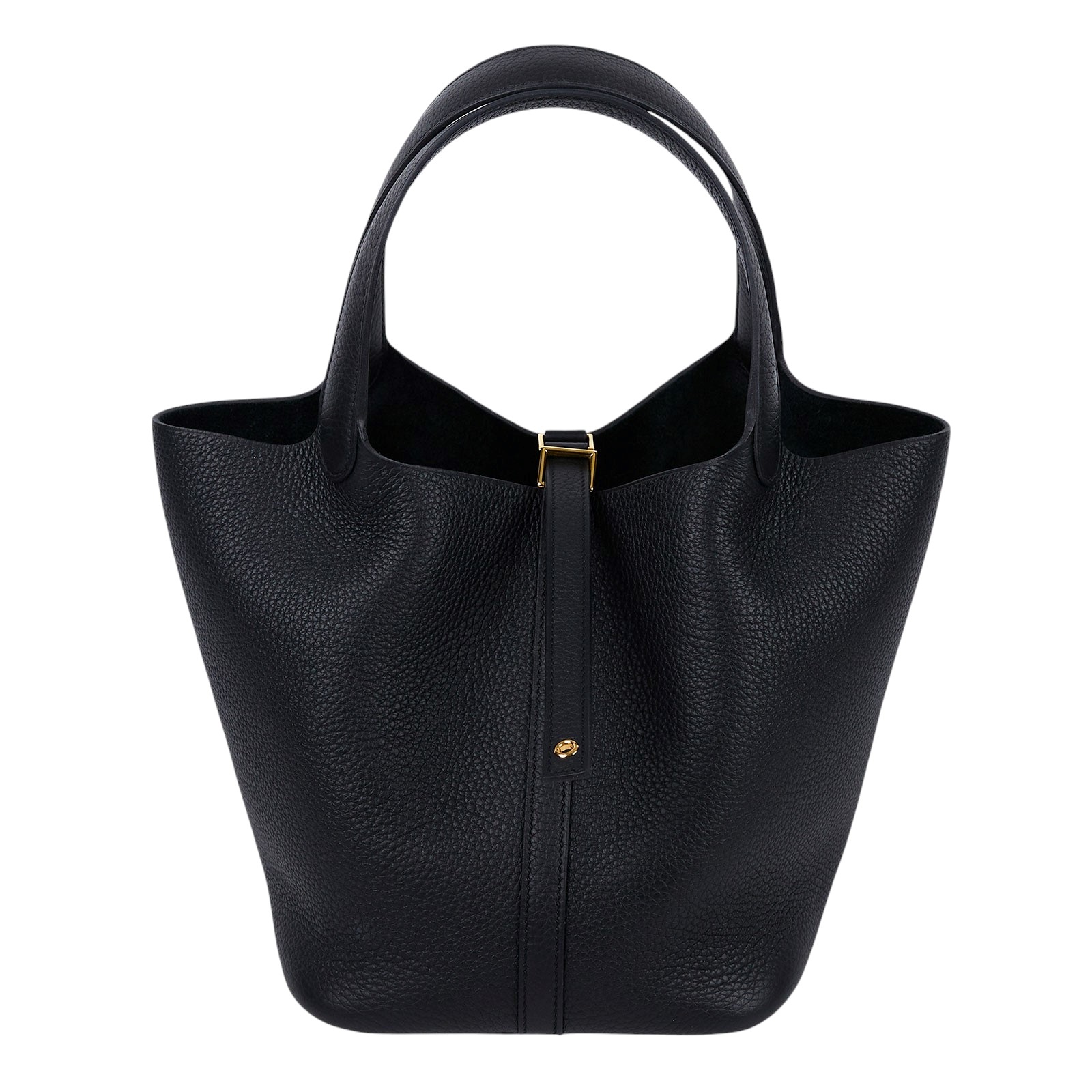 愛馬仕 Hermes Picotin Lock 22 菜籃子包 金色五金 黑色 H060991CC89  W刻 原廠盒子/防塵袋/購買證明正本/鎖組