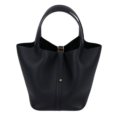 愛馬仕 Hermes Picotin Lock 22 菜籃子包 金色五金 黑色 H060991CC89  W刻 原廠盒子/防塵袋/購買證明正本/鎖組