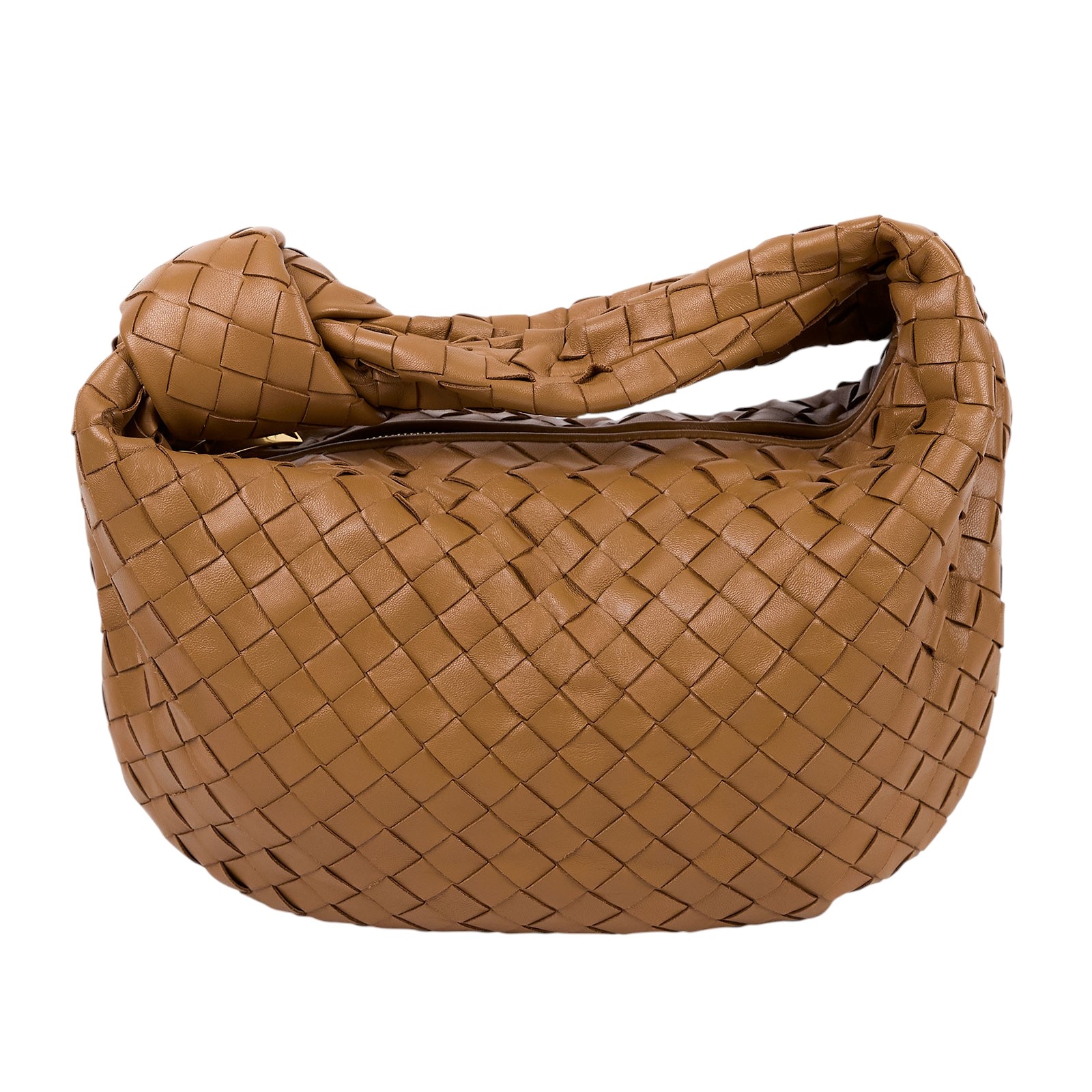 寶緹嘉 BOTTEGA VENETA Jodie 手提包 小型 690225VCPP0 焦糖色 TEEN JODIE 防塵袋