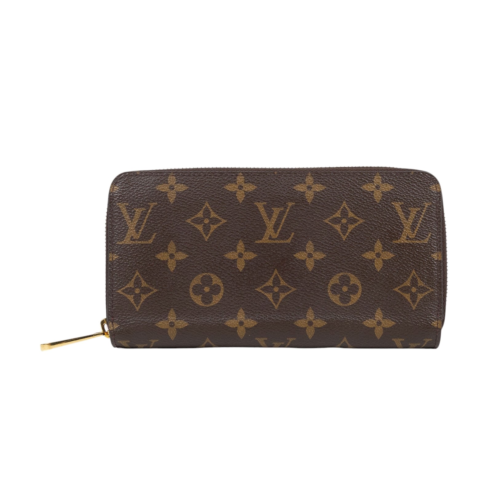 路易威登 LOUIS VUITTON 拉鏈錢包 Monogram帆布 桃紅色 M41895 原花拉鍊長夾 防塵袋/購買證明影本