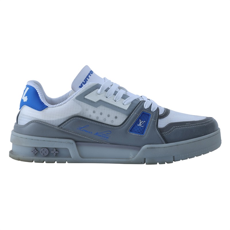 路易威登 LOUIS VUITTON LV Trainer 運動鞋 藍色 1AHTIY 藍拼灰TRAINER#7.5 原廠盒子/防塵袋/購買證明正本