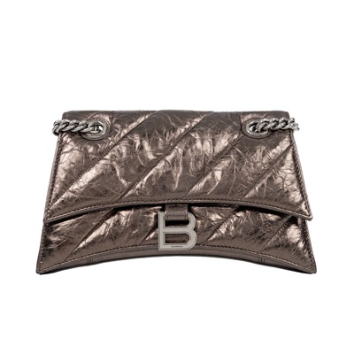 寶緹嘉 BOTTEGA VENETA Crush S 肩背包 716351210IW 古銅色Crush鏈包小號 防塵袋/購買證明正本