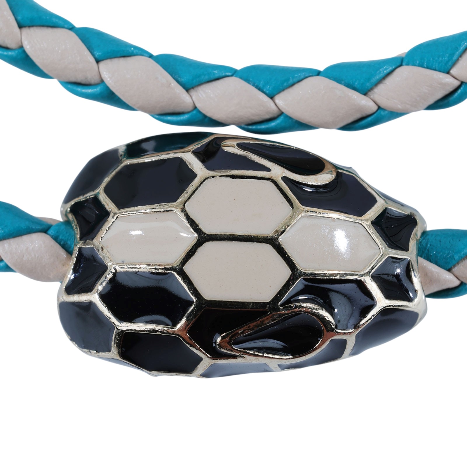 寶格麗 BVLGARI Serpenti Forever 手鍊  藍綠蛇頭SERPENTI編織手環 無附屬品