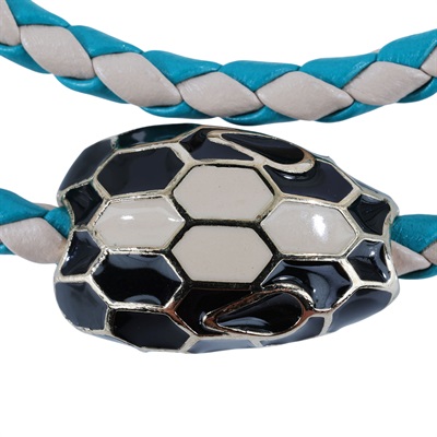 寶格麗 BVLGARI Serpenti Forever 手鍊  藍綠蛇頭SERPENTI編織手環 無附屬品