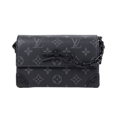 路易威登 LOUIS VUITTON Steamer 隨身錢包 肩背 M81783 晶片款 黑原花STEAMER 原廠盒子/防塵袋