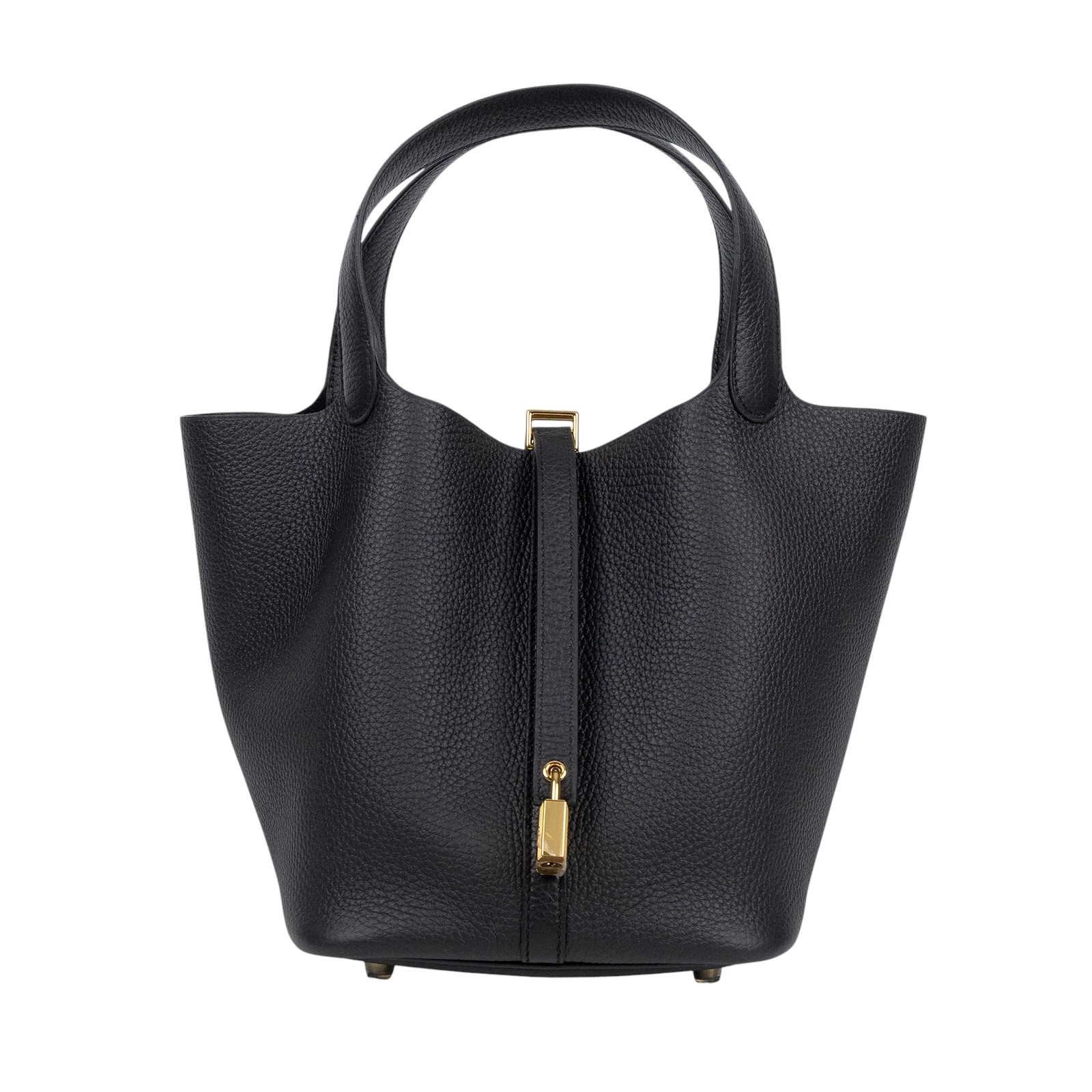 愛馬仕 Hermes Picotin Lock 22 菜籃子包 金色五金 黑色 H060991CC89 H060991CC/W MI 010 IA  防塵袋/原廠盒子/鎖組