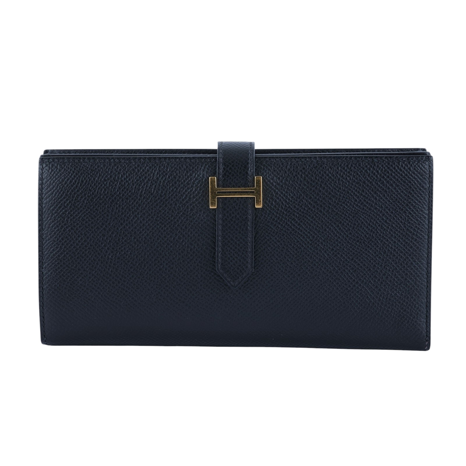 愛馬仕 Hermes Bearn Soufflet 長夾 BEARNL Y TI 011 AW Y刻黑BEARN長夾 原廠盒子