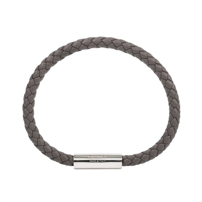 愛馬仕 Hermes  H066218FP8FT5  灰GOLIATH編織手環 原廠盒子/防塵袋