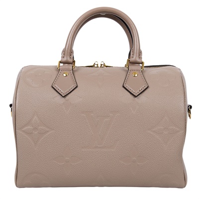 路易威登 LOUIS VUITTON Speedy Bandoulière  25 米色 手提 斜背 波士頓包 M59273 晶片款  原廠盒子/防塵袋/購買證明影本