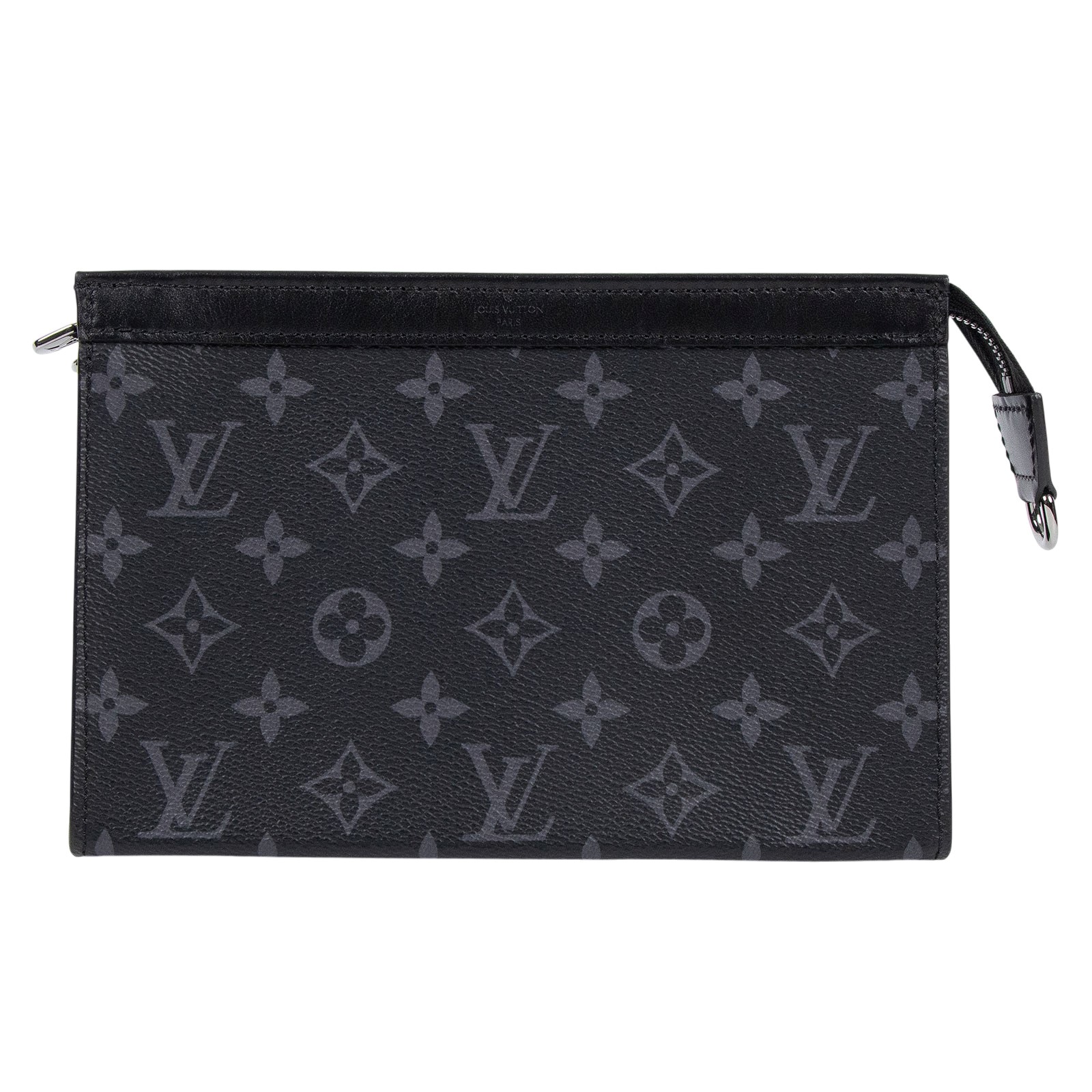 路易威登 LOUIS VUITTON Gaston 隨身錢包 肩背 Eclipse Reverse塗層帆布 黑色 M81124 晶片款  原廠盒子/防塵袋/購買證明正本
