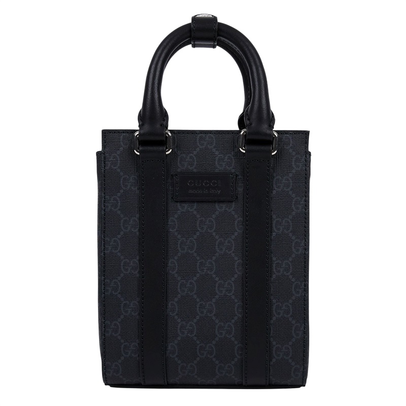 古馳 GUCCI GG 小型 托特包 691010 K5RLN 黑GG托特 MINI 防塵袋/背帶
