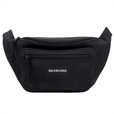 巴黎世家 BALENCIAGA Explorer 腰包 4823892JMF7 黑尼龍腰包 防塵袋/購買證明正本