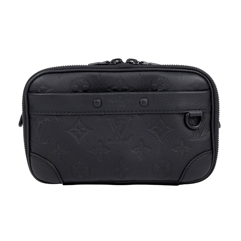 路易威登 LOUIS VUITTON Alpha 可穿戴式錢包 黑色 M82544 晶片款 黑原花ALPHA側背包 原廠盒子/防塵袋