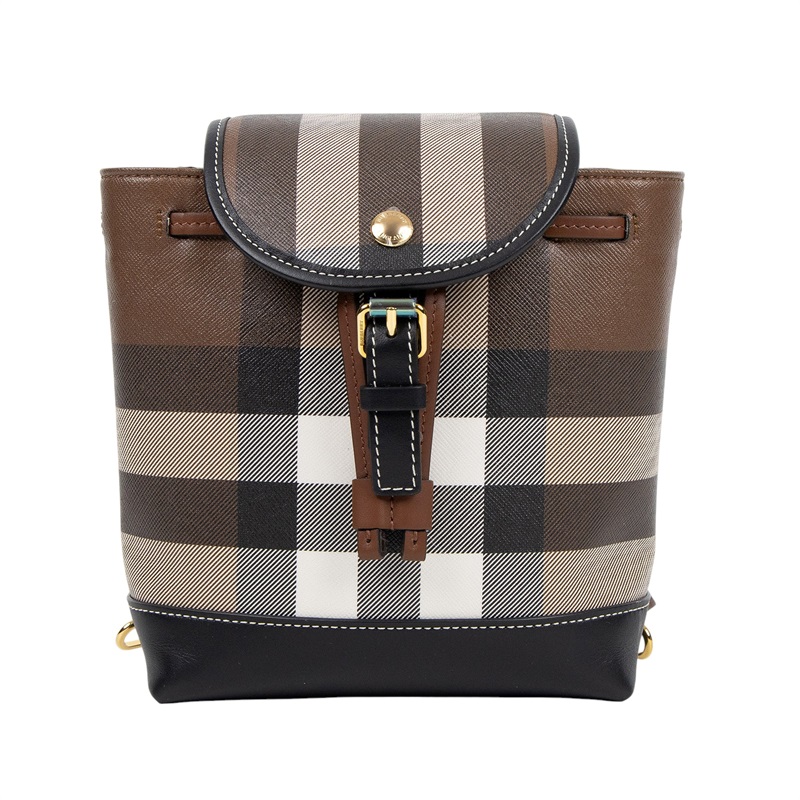 博柏利 BURBERRY Micro 後背包 80584691 經典格紋帆布迷你後背包 防塵袋/購買證明正本