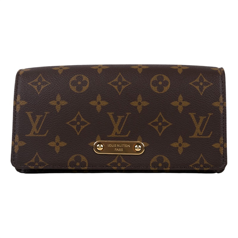 路易威登 LOUIS VUITTON Wallet On Chain Lily 三合一 斜挎包 經典原花 帆布 錢包 M82509 晶片款  原廠盒子/防塵袋