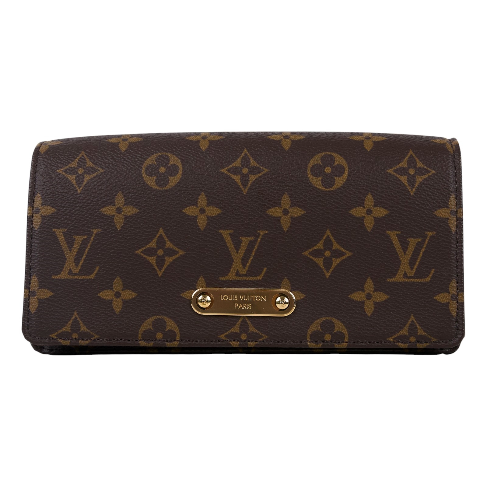 路易威登 LOUIS VUITTON Wallet On Chain Lily 三合一 斜挎包 經典原花 帆布 錢包 M82509 晶片款  原廠盒子/防塵袋