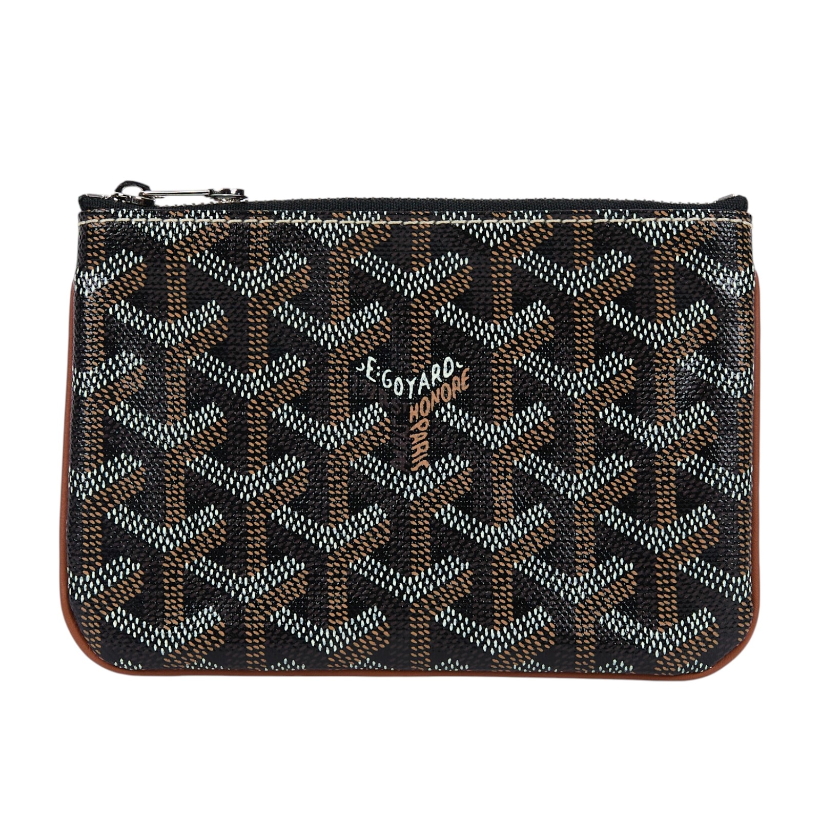 高雅德 GOYARD Sénat Mini Pouch 迷你小包 SENAT2MINTY 棕SENNA MINI POUCH 無附屬品