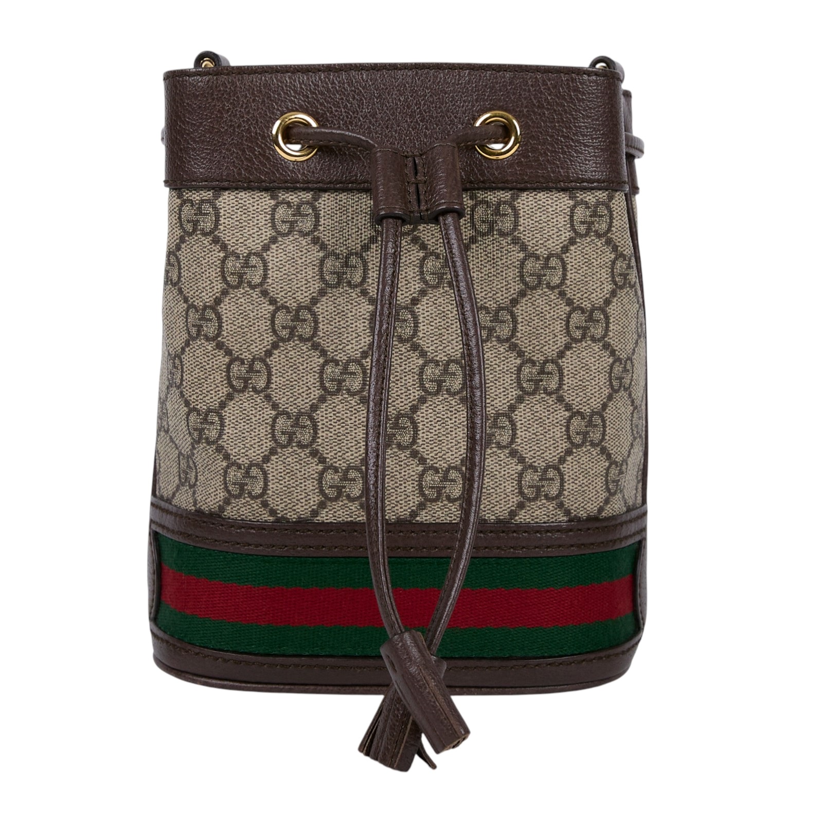 古馳 GUCCI Ophidia GG 迷你 水桶袋 米色 烏木色 550620 96I3B 棕GG紋OPHIDIA水桶包 防塵袋/原廠盒子/購買證明正本