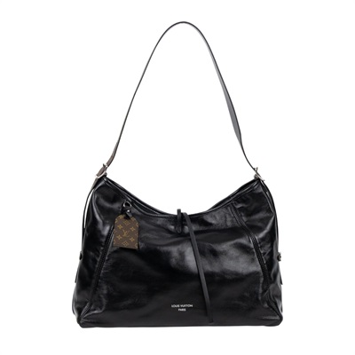 路易威登 LOUIS VUITTON CarryAll Vibe MM 手提 肩背包 黑色 M25143 晶片款  防塵袋/原廠盒子/購買證明正本