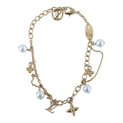 路易威登 LOUIS VUITTON Blooming Pearls 手鏈 M1684A 金Blooming Pearls手鏈 防塵袋