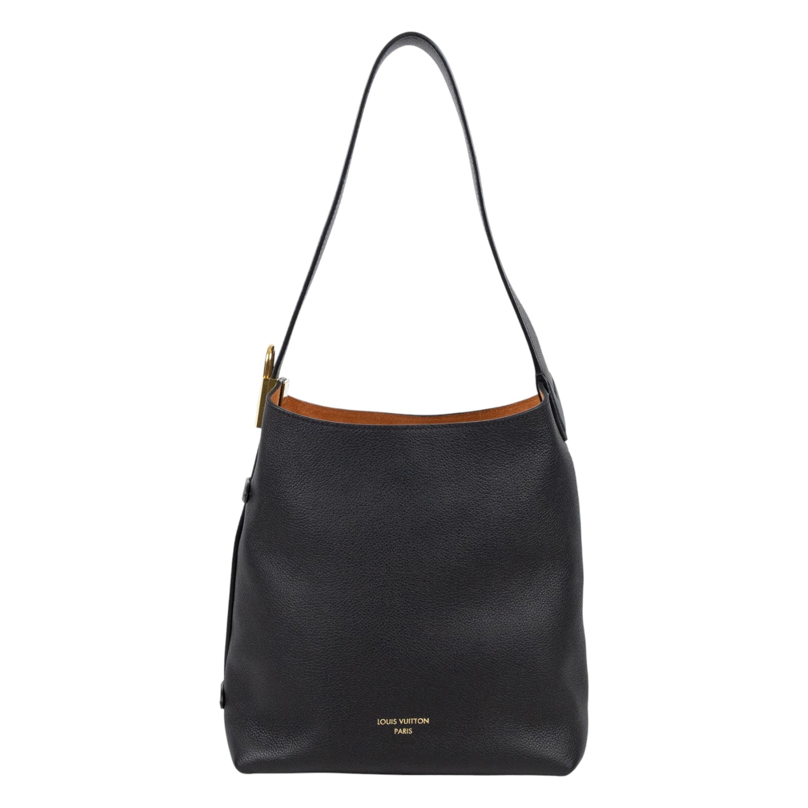 路易威登 LOUIS VUITTON Low Key Hobo MM 肩背包 斜背包 M24856 晶片款 黑金Low Key Hobo MM 防塵袋/內袋