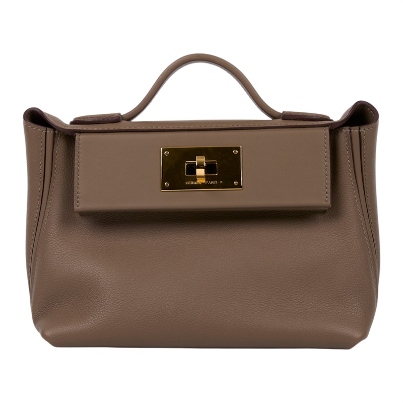 愛馬仕 Hermes 24/24 21 手提包 金色五金 大象灰 H082153CCBH /WHA573HT  防塵袋/背帶/購買證明影本