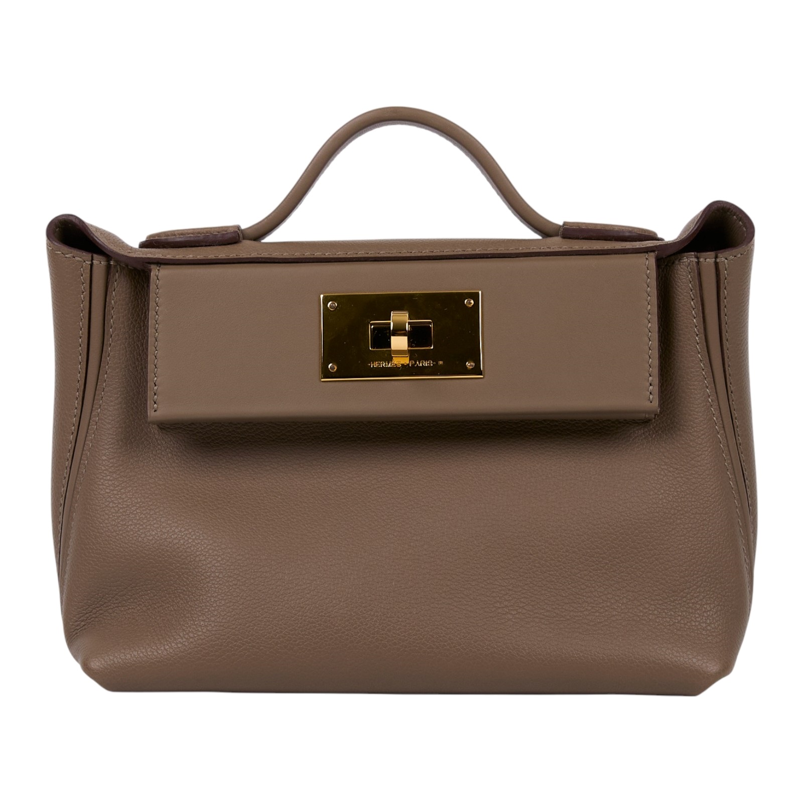 愛馬仕 Hermes 24/24 21 手提包 金色五金 大象灰 H082153CCBH /WHA573HT  防塵袋/背帶/購買證明影本