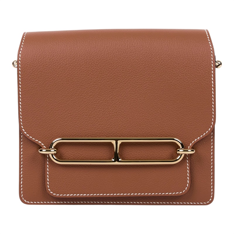 愛馬仕 Hermes Roulis 豬鼻子 斜背包 18 Mini 金色五金 金棕色 H070510CP37 /W HA 849 KA  防塵袋/原廠盒子/購買證明影本